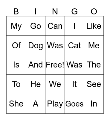 Popcorn bingo Card