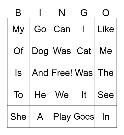 Popcorn bingo Card
