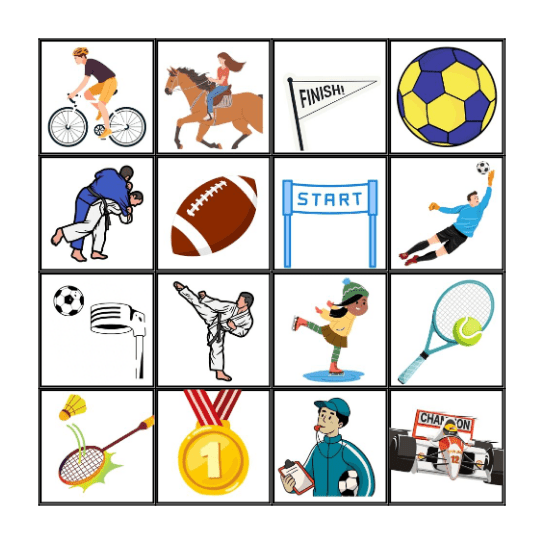 Sport Bingo Card