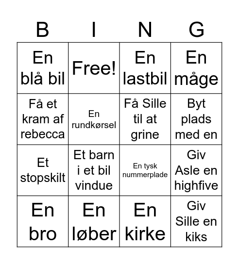 BUSBINGOOO Bingo Card