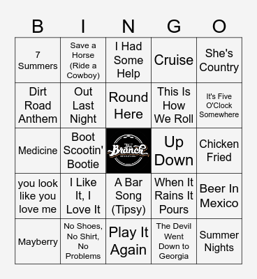 Country Summer Bingo Card