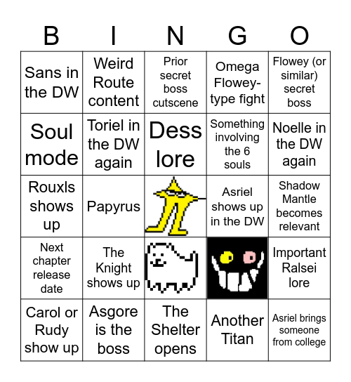 Chapter 5 BINGO LETS GOOOO Bingo Card
