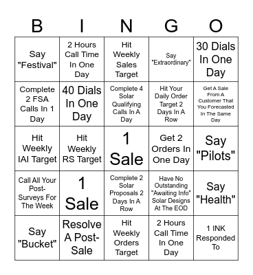 Team Harry Bingo Card