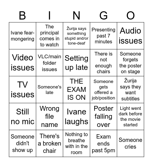 ANIMATOR EXAM 2026 Bingo Card