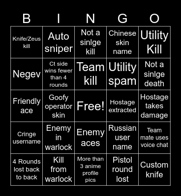 Office Bingo Bango Bongo Bingo Card