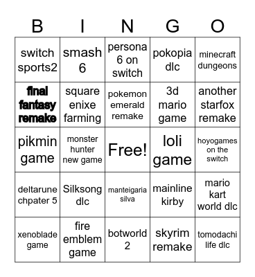 Direct Bingo Card