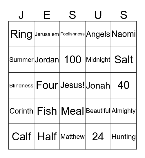 Bingo Card
