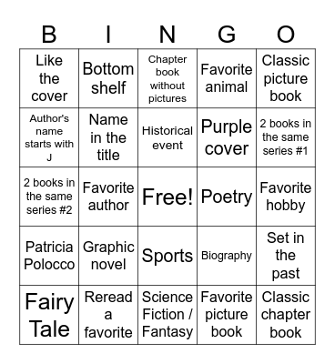 Jenna Bingo Card