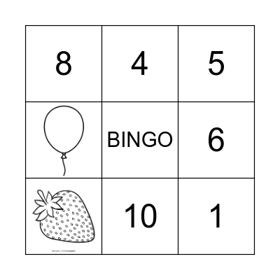 COLORES Bingo Card