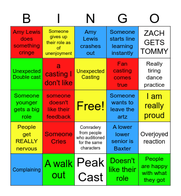 ARTZ B-B-B-BINGO!!!!! Bingo Card