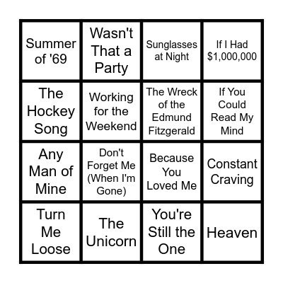 Canada Eh! Bingo Card
