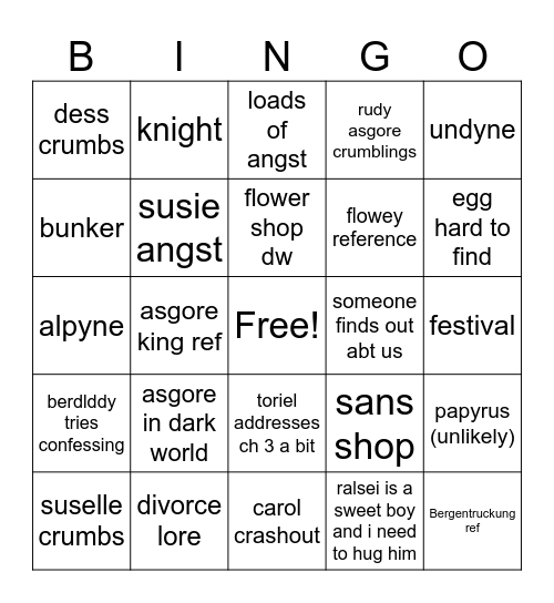 chapter 5 Bingo Card