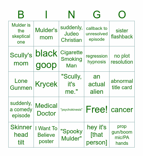 You're Not Gonna Believe This Bingo Card