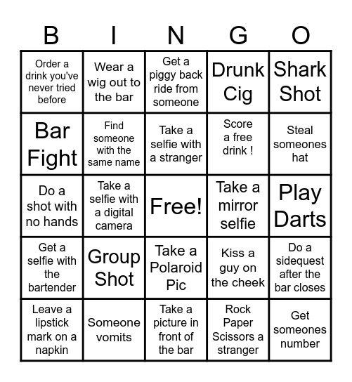Beaver Island Ladies Night Out 2026 Bingo Card