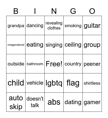 monkey Bingo Card