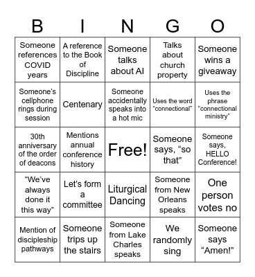 AC26 Bingo Card