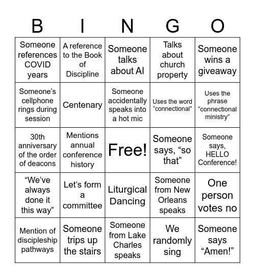 AC26 Bingo Card