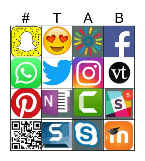 Tech Ambassador Bingo Card