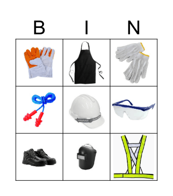 Bingo Safety Bingo Card
