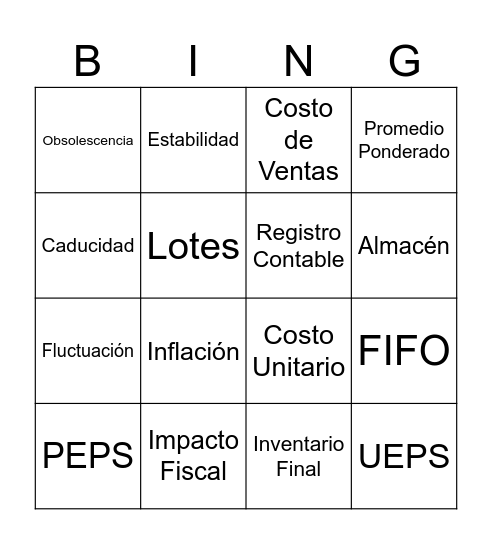 💗 Bingo Card