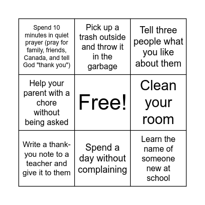 Love of Jesus BINGO! Bingo Card