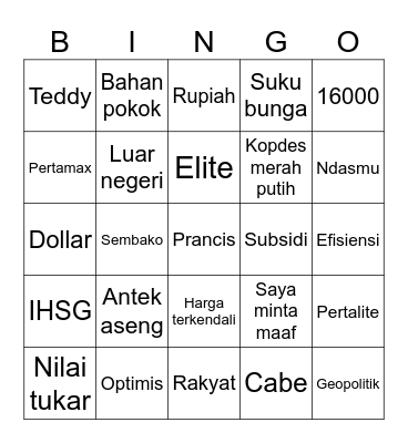 Bingo Card