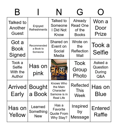 Book Launch BINGO Card