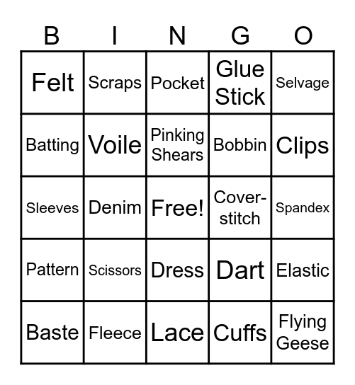 ASG BUS to RENO Bingo Card