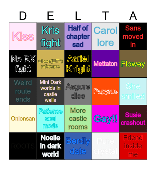 Chapter 5 Bingo Card
