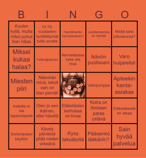 Hyvän ikääntymisen bingo Card