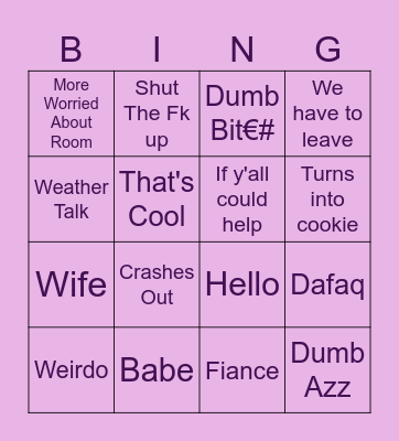 Bri bingo Card