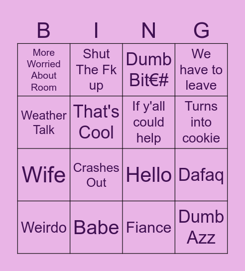 Bri bingo Card