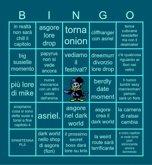 DELTARUNE 5 Bingo Card
