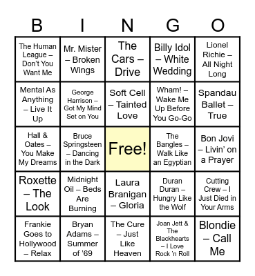 Bosco FC - Trivia Night 2026 Bingo Card