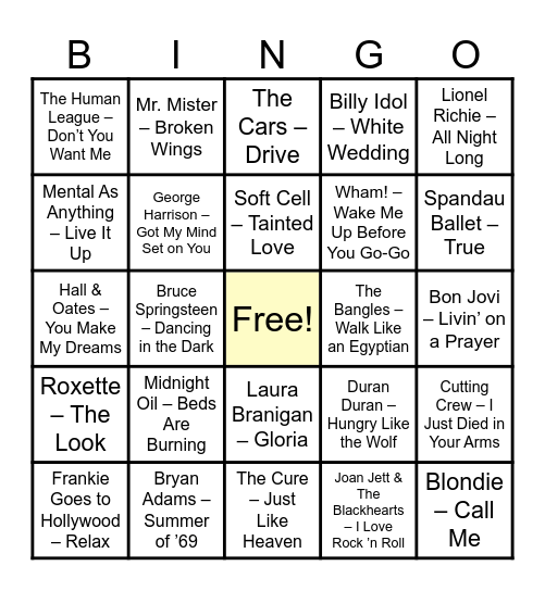 Bosco FC - Trivia Night 2026 Bingo Card
