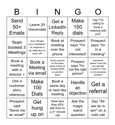 Responsive BDR Bingo Card