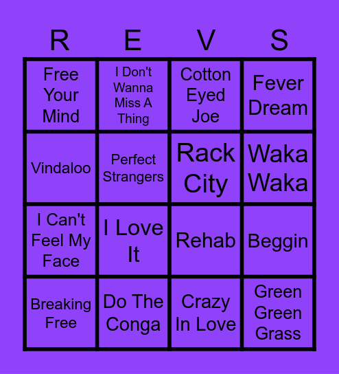 Banging Bangers no (Round 2) Bingo Card