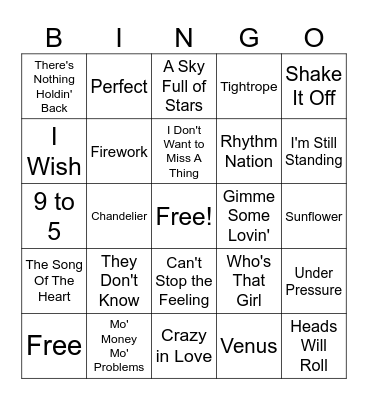 Animated Movies Bingo Card