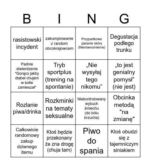MALTAŃSKIE BINGO Card