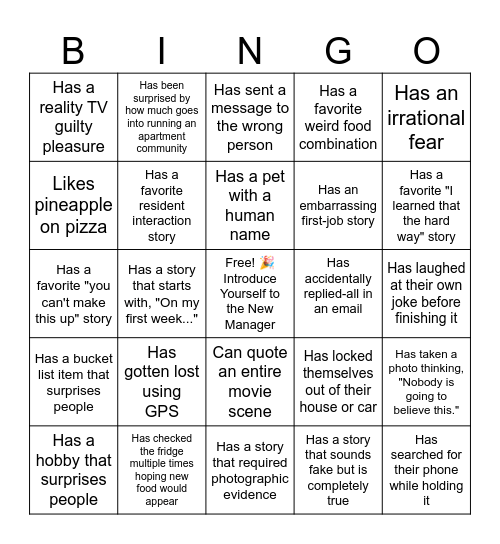 Discovering New Levels of Weird Bingo Card