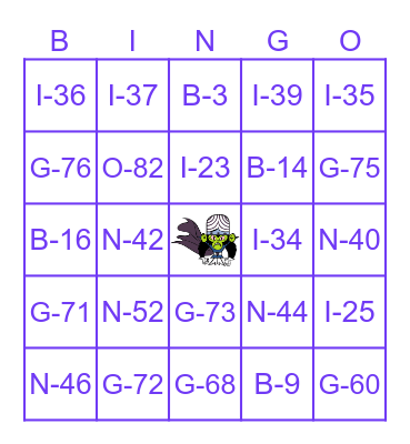 Bingo da Torcida Bingo Card