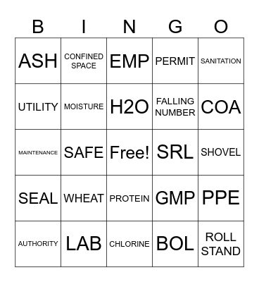 ADM Bingo Card