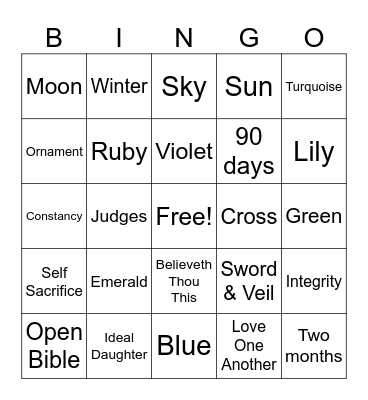 ADAH Bingo Card