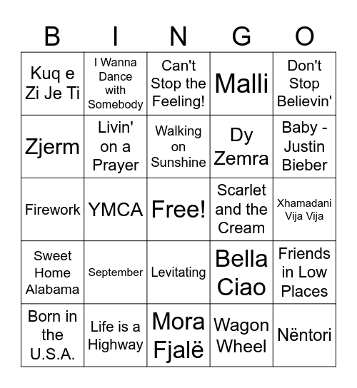 Nebraska Night BINGO! Bingo Card