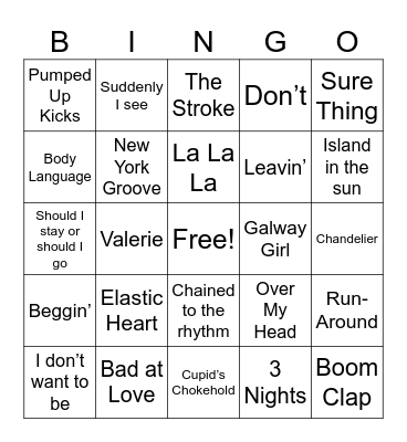 (100mb) Round 1 Bingo Card