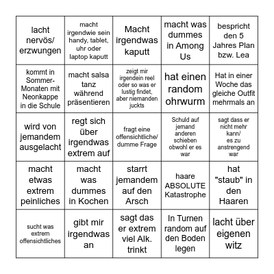 Fabsn Bingo Card