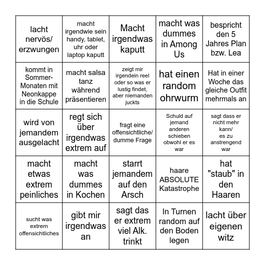 Fabsn Bingo Card