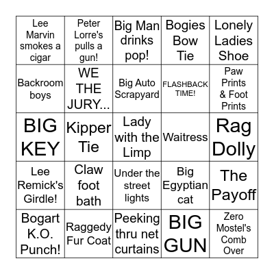KINO ALL STAR BINGO Card
