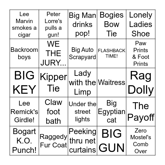 KINO ALL STAR BINGO Card