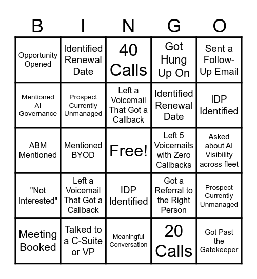 Power Day Bingo - June 2026 Bingo Card